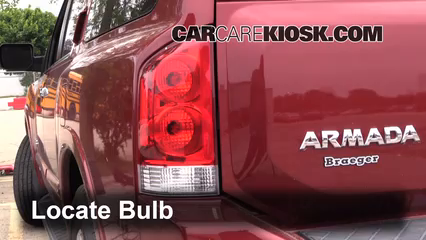 Brake Light Replacement 2009 Nissan Armada SE 5.6L V8 FlexFuel